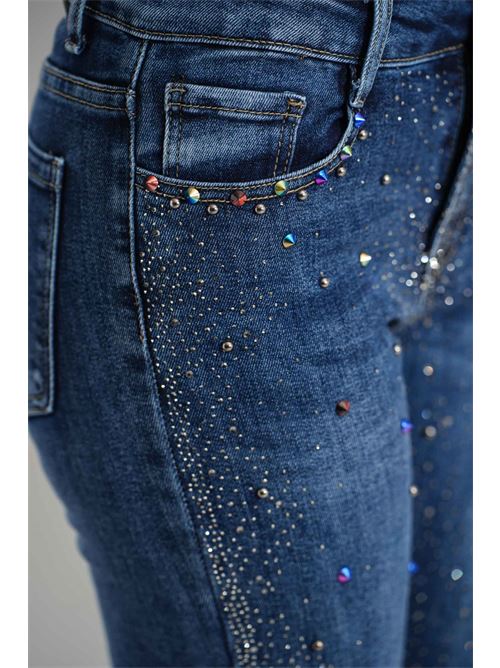 Jeans con microstrass elmas phil | 011115DENIM